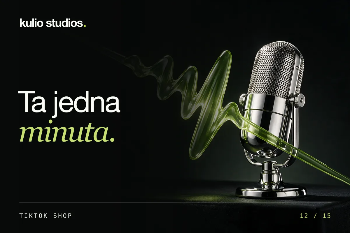 Ta jedna minuta. Ilustracja do poradnika: analiza LIVE TikTok Shop.