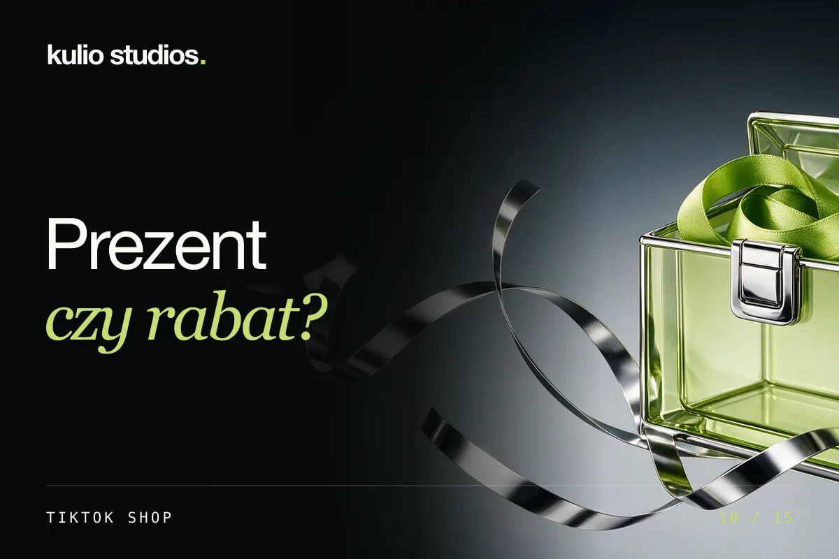 Prezent czy rabat? Ilustracja do poradnika: gratis do zamówienia TikTok Shop.