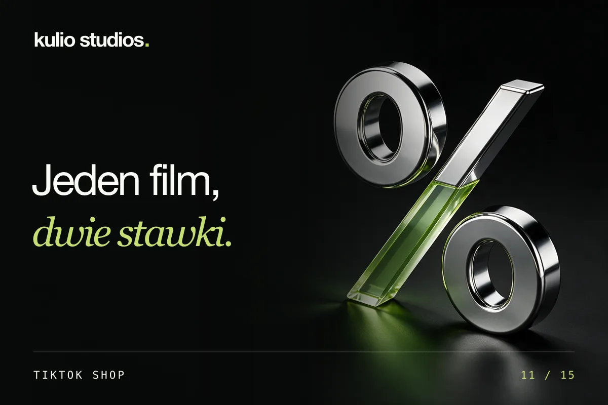 Jeden film, dwie stawki. Ilustracja do poradnika: prowizja afiliacyjna TikTok Shop Ads.