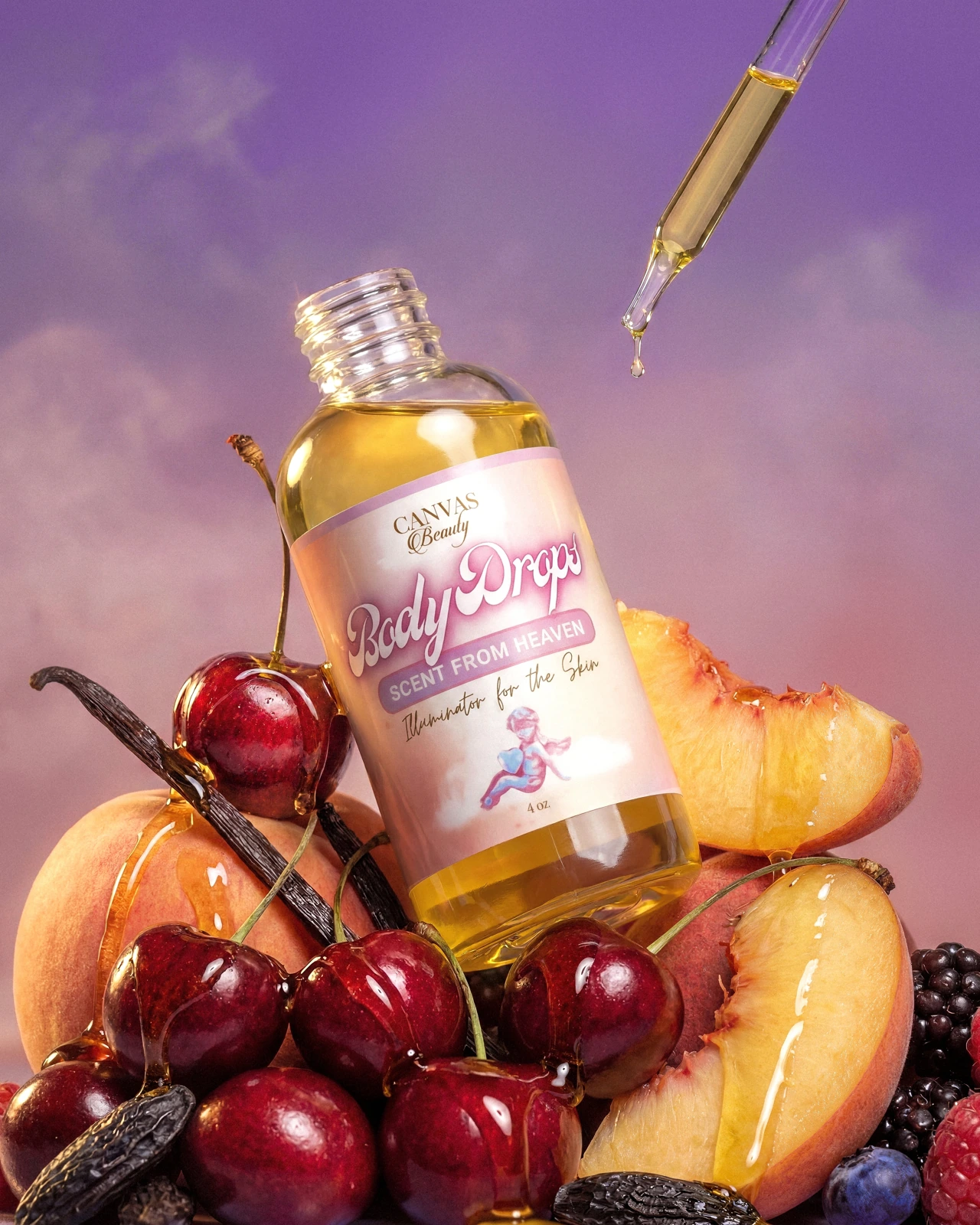 Butelka Canvas Beauty Body Drops Scent From Heaven