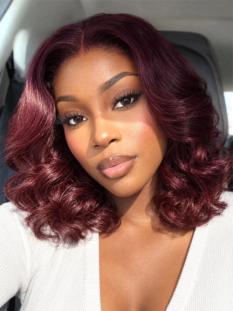 Peruka Luvme Hair Dark Plum 99J z luźnymi falami